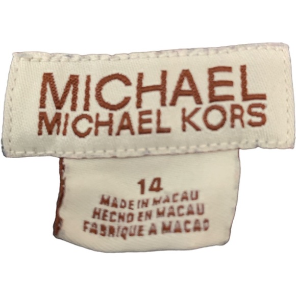 MICHAEL KORS Black Denim Embellished with Gold Hardware Zippers Size 14 - Picture 11 of 15